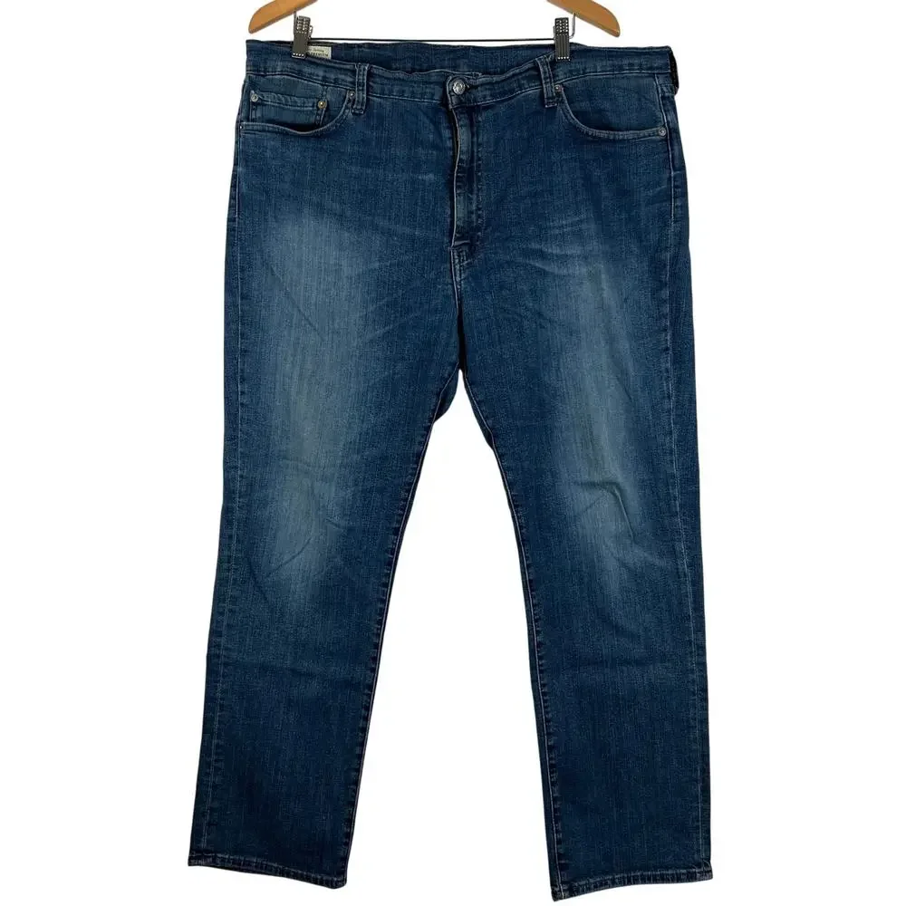 Levis 511 Jeans Mens 42x30 Blue Denim San Francisco Premium Big E Dark‎ Wash